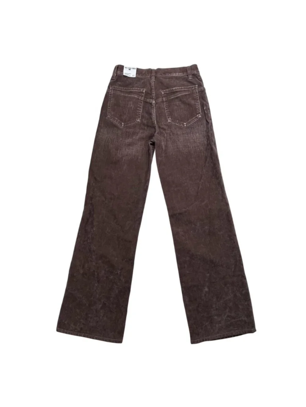 Free People We The Free Tinsley Baggy High Rise Straight Leg 25 Brown